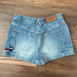 Vintage Y2K Tommy Hilfiger Tommy Jeans Denim Carpenter Shorts Light Wash Size 7